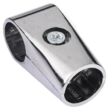 Milageto T Tube Clamp Connector Two Way Joint Heavy Duty Connection Fits 1 Round Tube Frame for Handrail Accessories Scaffold Shelf