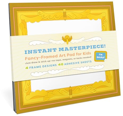 Knock Knock Instant Masterpiece! Sticky Art Pad (Knock Knock Kids Sticky Art Frame Pads)