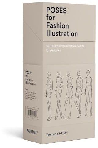 Poses for Fashion Illustration (Card Box): 100 essential figure template cards for designers