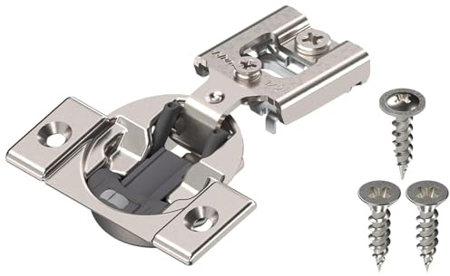 Blum 38N355BE08x15 Compact Soft-Close 1/2'' Overlay Blumotion Hinge, Nickel Finish (Pack of 15)