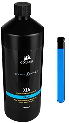 Corsair Hydro X Serie, XL5 Performance Liquido refrigerante, 1L (Colore Traslucido Vibrante, Refrigerante dalle Elevate Prestazioni, Innovativi Inibitori Anticorrosione e Antibatterici) Blu