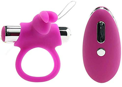 happyrabbit HR-75087 Remote Control Cock Ring, 140 g, Purple