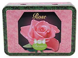 Rose, Rosenbonbons in Schmuckdose aus Frankreich, 150g