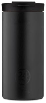 24Bottles Travel Tumbler - Tasse Isotherme de Voyage et Bureau 350ml/600ml, 100% Hermetique pour le Cafe et The (6h Chaud 24h Froid), Bouteilles Écologiques en Acier Inox au Design Italien
