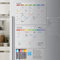 Hivillexun 3-Pack Acrylic Magnetic Dry Erase Calendar Set – Monthly, Weekly & Daily Planners for Fridge & Wall, Includes 8 Markers, Eraser & Cleaning Cloth