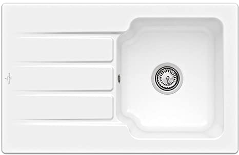 Villeroy & Boch Architectura 45 1.0 Bowl White Ceramic Kitchen Sink - NO Waste