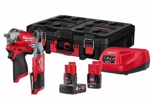 Milwaukee M12 Fuel Impact Wrench and Ratchet Kit