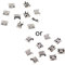 haiaxx 10 pièces Micro USB Type B 5 Broches Femelle connecteur SMD 4 Pattes 90 degrés USB connecteur Femelle Ton Argent
