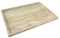 GHYFGD Real Natural Travertine Tray Genuine Marble Stone Tray for Coffee Table/Bathroom/Vanity (Beige Travertine, 12 x 8)