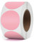 YIKIADA Rosa Punkte Thermo-Etikett Vinyl 38 mm Selbstklebend Rolle Adressaufkleber Wasserdicht Drucker Aufkleber für Logo Barcode QR Code Inventar 500 Stück