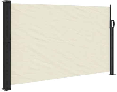 vidaXL Toldo Lateral retráctil Crema 120x500 cm