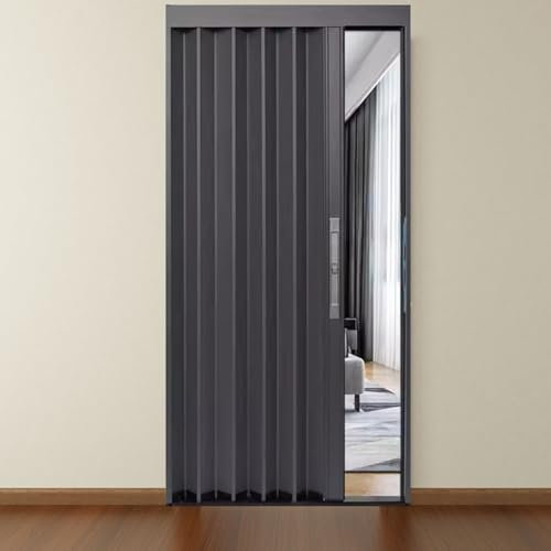 YXXSDP Schiebetür Falttür falttüren innentüren Multifaltbare Akkordeontüren Für Türöffnungen, Aluminium Innenbereich Falttür/Schiebetür Raumtrenner, Alternative Türen, Öffn