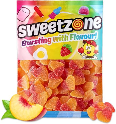 Sweetzone Fizzy Peach Hearts 1kg Fizzy Sweets, Retro Sweets, American Sweets, Halal Sweets, Bulk Sweets, Sweet Box, Gummy Sweets, Sweets for Kids, Kids Sweets, Sweets Hamper, Sweets for Party Bags