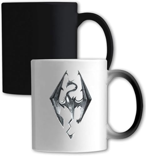 Atspauda Dragon Art Mug magique en céramique Blanc