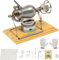 304 Stainless Steel Old Fashioned Popcorn Maker, Hand Popcorn Machine, Hot Air Popcorn Poppers, Chinese Vintage Traditional Grain Amplifier(300ml)
