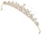 Krone Damen, Diadem Königin, Tiara Gold, Kristall Krone Mädchen, Diadem Silber Hochzeit, für Braut, Geburtstag, Bühnenauftritte und Abschlussball Party