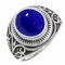 Lapislazuli Edelstein 925 Sterling Silber Band Ring Herren und Damen Alle Größen Schmuck JSR-1221BV23_(69 (22.0))