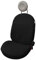 Italfodere - Coppia di Coprisedili Auto anteriori - Compatibili con Fiat 500 dal 2007 In poi- Fatti a Mano - Cotone - Gommapiuma e Poliestere - Accessori Auto Interno - Made in Italy - Diger Nero