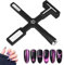 LOPHE Cat Eye Magnet Nagel, 5 in 1 Nägel Multi Funktions Nagel-Kunst Magnet Stick, Katzenaugen Magnetstifte mit Silikon Schutzhülle, Set Nail Art Werkzeug für 3D Cat Eye Gel Nagellack
