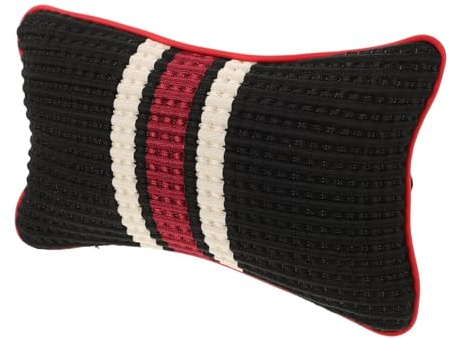 Atmungsaktives Nackenkissen für Autositz, Ergonomisch, Kopfstütze | Kunstleder und Synthetische Faser, Einfache Montage, für Fahrzeugnutzung Beim Fahren