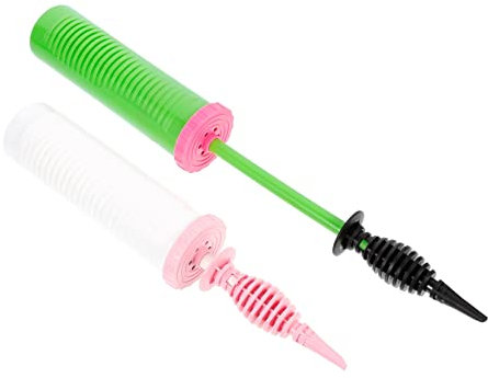 LIFKOME 2piezas Bomba De Portátil Manual De Plástico Inflador Bidireccional Para Globos Accesorio De Hinchador Para Fiestas