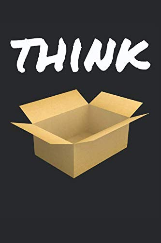 Think outside the box Notebook. 6x9 Blank lined Journal for creative ideas
