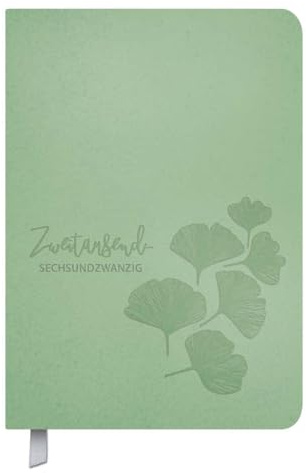 Timer Soft Touch 18 Monate jade 2026/2027: Terminplaner A5 in Lederoptik / Kalendarium von Oktober 2025 bis März 2027, Notizen und Lesezeichenband