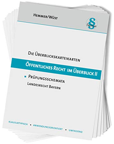 Öffentliches Recht im Überblick II Bayern: Karteikarten (Karteikarten - Öffentliches Recht)