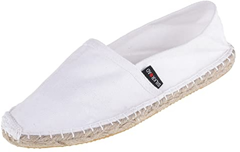 Japanwelt Espadrilles für Damen & Herren I Sommerlatschen Latschen Sommer Slipper Sommerschuhe Freizeitschuhe Flache-Schuhe Leinenschuhe Canvas Sneaker Damen-Slip-On Unisex, atmungsaktiv & bequem