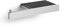Zack Linea Toilettenpapierhalter mit Ablage, One Size, Silber