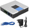 Topiky Internet Voip Phone Adapter, VoIP Gateway Internet Phone 2 Ports Adapter Network Interface SIP RJ45 Cable,for PAP2T,Support SIP V2 Protocol, DHCP (UK Plug)