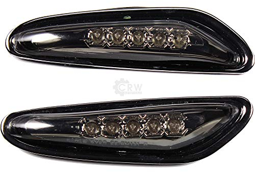 Diederichs Seitenblinker Set für BMW E46, E60, E61, X3 E83 in Smoke-Schwarz mit LED-Technologie