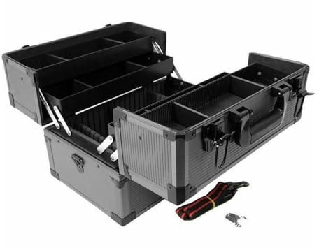 Cantilever Hobby Toolbox Lockable Carry Strap 3 Tier Adjustable Tray Sections