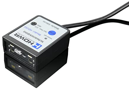 Barcode-Scanner, stationär, Mini-Barcodescanner, Automatischer und manueller Modus, Kompakt, Verkabelt, Plug and Play, HDWR HD202