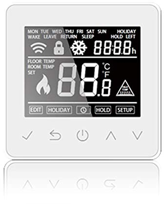 WLAN-Thermostat ThermoLife ET61W - Digitales Raumthermostat programmierbar mit Internem Temperatursensor und Bodenfühler - Heizungssteuerung für Fußbodenheizung. 16A