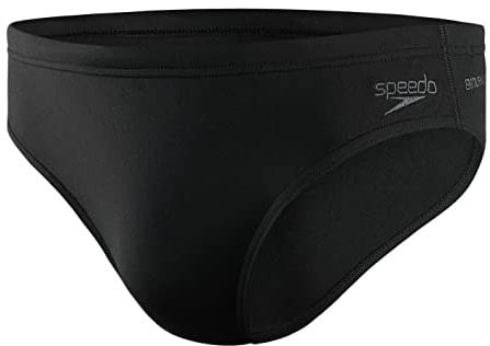 Speedo Men's Eco Endurance+ 7cm Swiming Briefs| Chlorine Resistant | Recycled Fabric | Swim FitneS | Training, Black, 3030