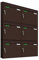 AL Briefkastensysteme Basic 6er Briefkasten RAL 8017 Schokoladen Braun 6 Fach DIN A4 wetterfest Briefkastenanlage mit Posthaltebügel und 2 Namensschildern