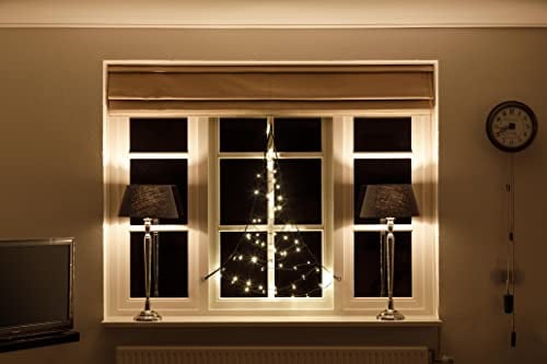 Fairybell LED-Weihnachtsbaum für am Fenster - 125CM - 60 LEDs - LED-Fensterbaum - Warmweiss