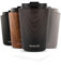 MAMEIDO Thermobecher 350ml, dichter Kaffeebecher to go aus Edelstahl doppelwandig isoliert, auslaufsicher, Coffee to go Becher warmhaltend (Ebony, 0,35l)