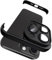 Muigi für iPhone 15 Pro kameraschutz mit Silikon Bumper Hülle, Rahmenloses Dünn/Slim Lightweight Case, HD Tempered Glass Camera Schutz Handyhülle Cover Folie Zubehör,Schwarz