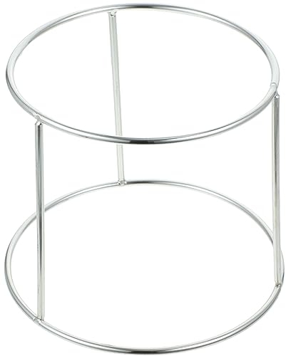 Gatuida 2 Tier Serving Stand Metal Pizza Pan Riser Box Holder Platter Seafood Tray Rack Restaurant Server Food Display 16-18cm