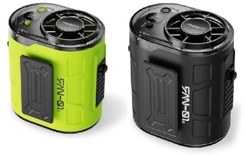 Junterone Ventilador Eléctrico Sin Hoja Montado en el Tamaño, Ventilador de Tamaño de Clip Fresco, 100 Velocidades, Ventilador Personal Portátil Con Fuerte Flujo De Aire (2 Piezas)