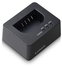 Panasonic Lumix DMW-BTCD15E Battery Charger Cradle for DMW-BLF19 & BLK22 Batteries, Cradle Only, USB-PD, High-Capacity Lithium-ion Compatible, Black