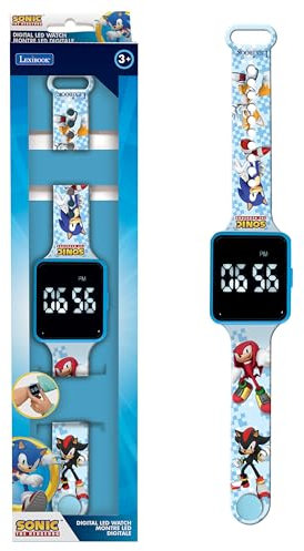 Lexibook, Sonic The Hedgehog, Digitale horloge, 12 of 24 uur weergave, Blauw, DMW060SN