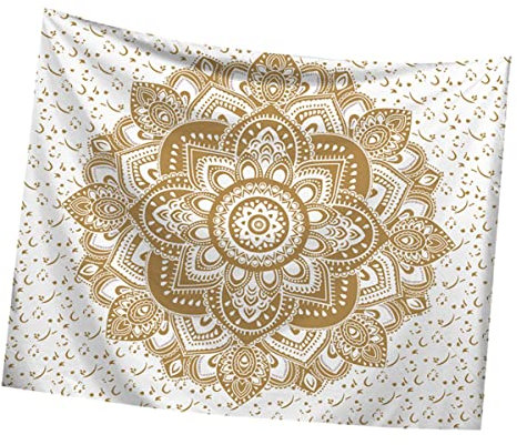 Amosfun Gobelin Wandteppich Strandtuch Großes Strandtuch Benutzerdefinierte Tapisserie Wanddekoration Strandtücher Gobelin-wandbehang Wandteppich Für Zu Hause Weiß Polyester (polyester)