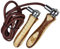 Leo Sports Weighted Leather Skipping Ropes for Adults Fitness | Wooden Handle Gym Jump Speed Ropes | Boxing, Muay Thai, Kickboxing, Training, Exercise for Men & Women Weight Loss Fitness Accessories
