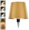 Nixtrve LED Flaschenlampe Kabellos mit Touch, 3 Farben Stufenlos Dimmbar Flaschenleuchte, Tragbare Akku Tischlampe für Flaschenaufsatz, Deko & Outdoor (Gold)
