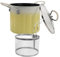 CIYODO 1 Ensemble De Friteuse En Acier Inoxydable Égouttoir À Huile Multifonction Marmite À Frire Pour Poulet Avec Thermomètre Friteuse Friteuse Japonaise Fer Raffiné Jaune
