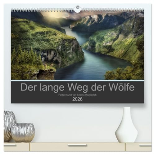 Der lange Weg der Wölfe (hochwertiger Premium Wandkalender 2026 DIN A2 quer), Kunstdruck in Hochglanz: Eine Wolfsliebe in fantastischen BIldern (CALVENDO Lifestyle)