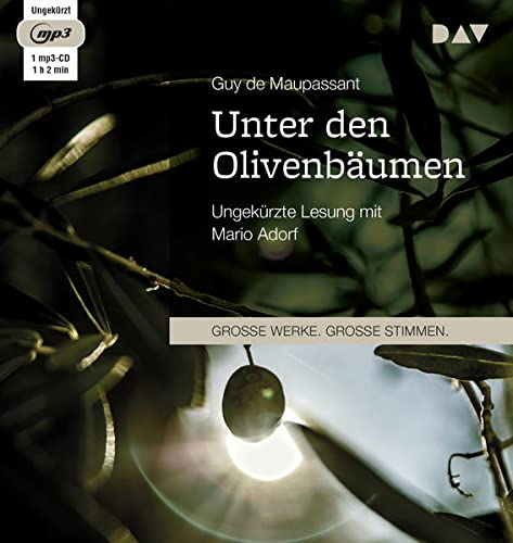Unter den Olivenbäumen: Ungekürzte Lesung mit Mario Adorf (1 mp3-CD)